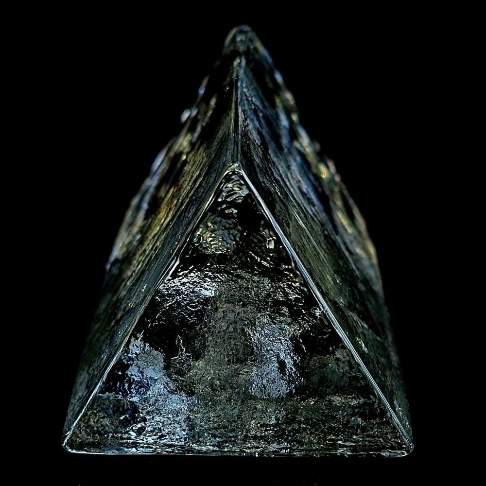 Iittala Arkipelago Glass Candle Holder Timo Sarpaneva Finland Triangle Ice 5.75